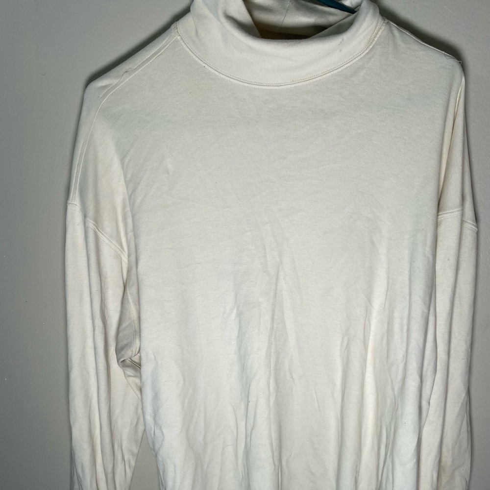 Cream turtleneck